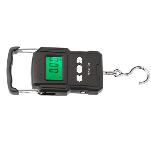 Handheld Luggage Scale LCD ABS Steel Handle 1 Pack