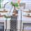 Chemin de table tissé noir style ferme (1 pièce) 5