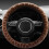 Steering Wheel Cover Polyester Velvet 38cm Elastic 4