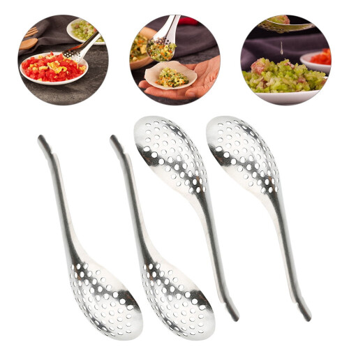 Ensemble de 4 cuillères à caviar en acier inoxydable 2
