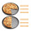 Plaque à pizza perforée Eliaeconx 14 pouces, blanche antiadhésive 2