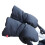 Stroller Hand Muff Polar Fleece Windproof Black Pair 1