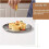 Ensemble de 6 assiettes plates en acier inoxydable 4
