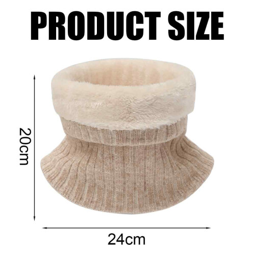 Cache-cou tricoté en polaire chaude, taille unique 2