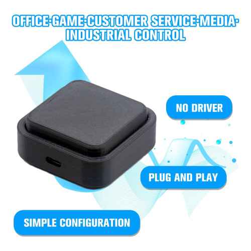 Clavier d'ordinateur USB noir 1 touche 1