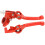 Red Brake Folding Clutch Lever with Perch for 7/8 Inch 2