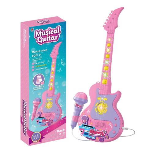 Guitar Toy with Microphone and Lights 1 pc