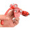 Red Brake Folding Clutch Lever with Perch for 7/8 Inch 5