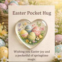 Conejito de Pascua de bolsillo con tarjeta de oración, 1 unidad