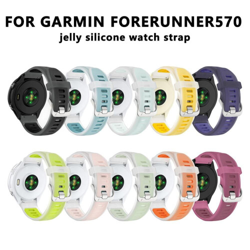 Λουράκι ρολογιού Garmin σιλικόνης δίχρωμο 20mm 22mm 2