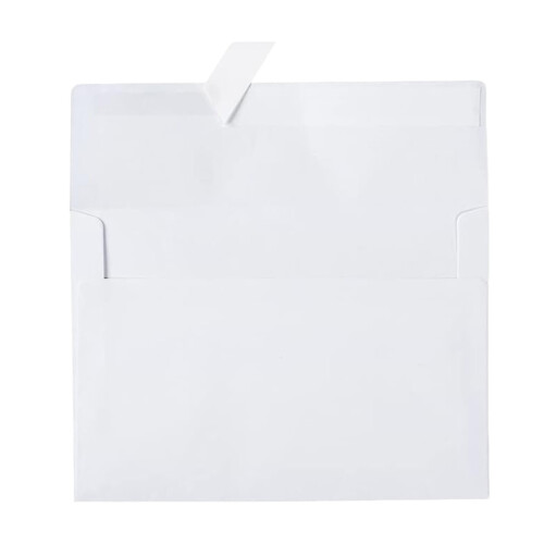 White self-seal envelope for wedding invitations and cards 1