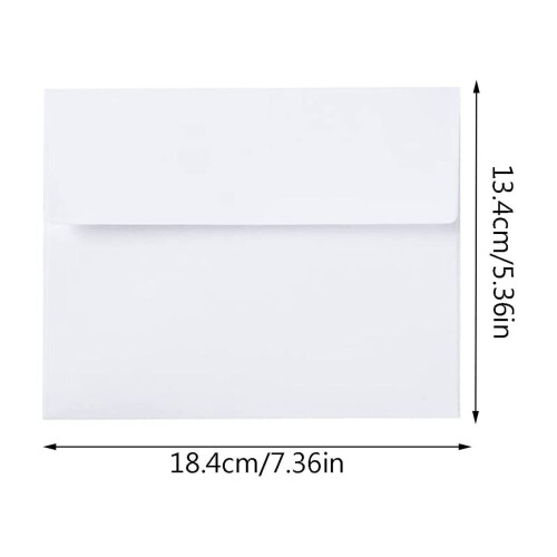White self-seal envelope for wedding invitations and cards 2