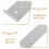 Brievenbusmontagebeugel van aluminiumlegering, 2 stuks 7