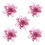 Artificial Poinsettia Flowers Glitter5pcs 1