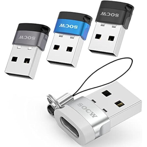 4er-Pack USB-C-auf-USB-Adapter für iPhone 11-13 und iPad Air 6