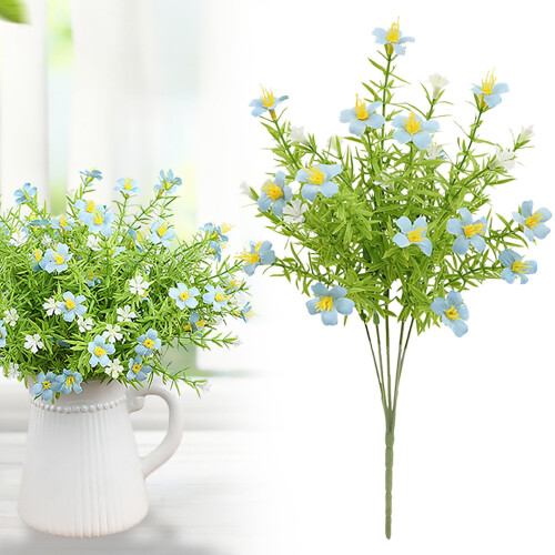 Künstlicher Gänseblümchenstrauß, weiße Seidenblumenarrangements