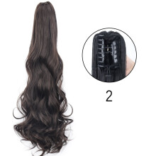 Extension de cheveux longue et lisse avec pince Ă griffes en queue de cheval, 61 cm (24 pouces)