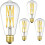 Ampoule Edison à intensité variable 3000K 12W 1200LM E26ST64 Verre transparent 1