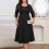 Plus Size Elegáns Csipke Patchwork Ruha Formás Nőknek 4