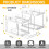 Undervasken Organizer 2-lags stabelbar med justerbar 1
