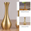 Vaso per fiori artificiali oro e blu (2 pezzi) 2