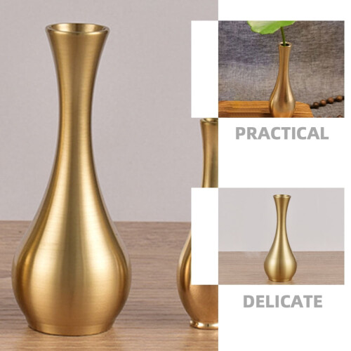 Vaso per fiori artificiali oro e blu (2 pezzi) 1