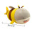 Striped Plush Pig Stuffed Animal 28cm 2