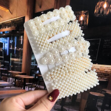 Clame de păr geometrice cu perle și flori pentru femei, set 1