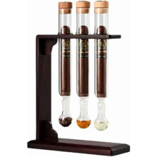 Kit d'humidificateur et d'injecteur d'arôme pour cigares, tube en verre, bouchon hermétique
