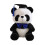 Panda de pelúcia formando com beca e capelo, 30 cm (12 polegadas) 1