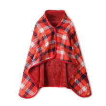 Sciarpa/coperta indossabile in pile con bottoni, 51x31 pollici