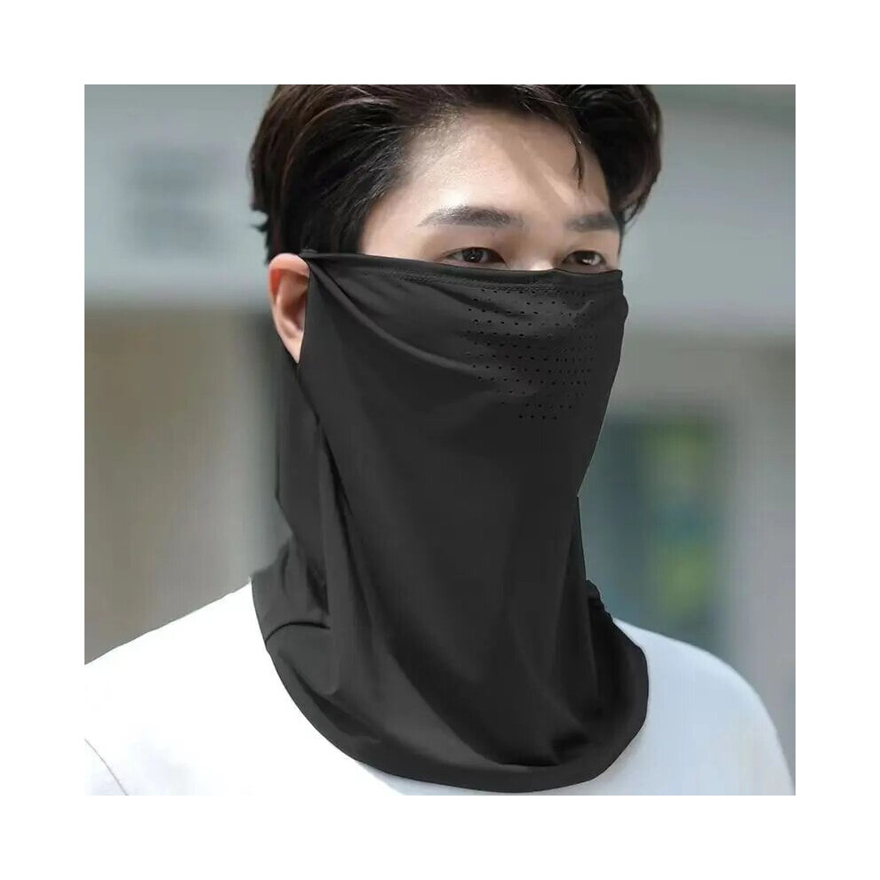 Uv Protection Ice Silk Face Mask Breathable Lightweight 919886945797