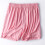 Dameshorts i bomuld med elastisk talje, lyserøde, 3XL 2