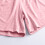 Dameshorts i bomuld med elastisk talje, lyserøde, 3XL 4