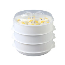 Cuiseur vapeur micro-ondes en plastique avec couvercle (1 pièce)