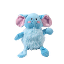 Juguete interactivo para perros: Peluche de elefante, juguete masticable azul