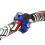 CNC-motoruitschakelknop met montageplaat (blauw) 3