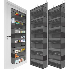 Oven yli sijoitettava järjestäjä, kestävä, 6 edessä, 12 verkkotaskua