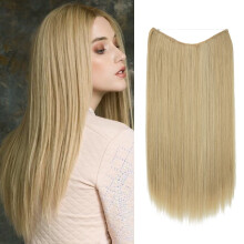Synthetic Hair Extension Ombre Straight Blonde One Piece