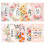 Cartões de Dia das Mães com estampa floral, envelopes e 1