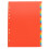 Intercalaires en papier avec onglets, orange, lot de 31 1