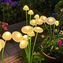 Waterdichte LED-tuinlamp op zonne-energie met kwallenmotief voor buiten (1 stuk)