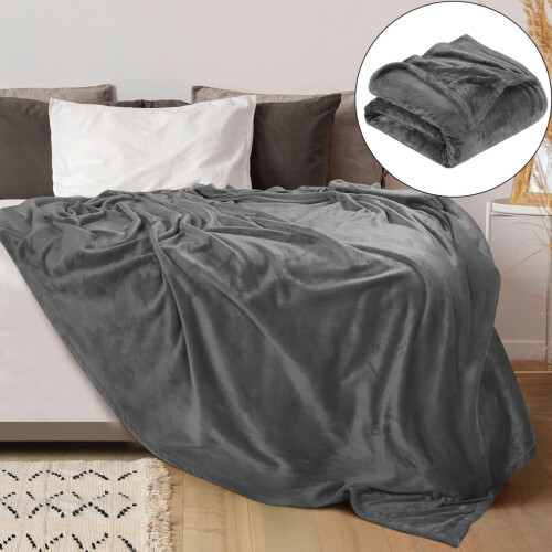 Coperta in pile di microfibra, morbida e calda, 47x79 pollici