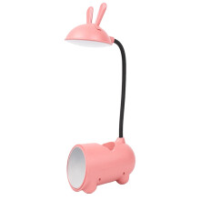 Luminária de mesa USB rosa com controle por toque (1 unidade)