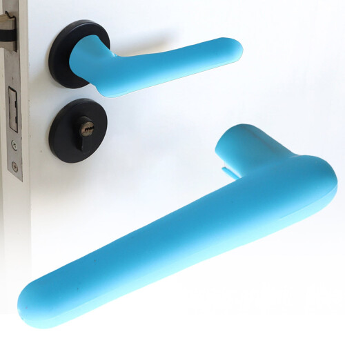 Silikon-Türgriffabdeckung, robust, antistatisch, blau
