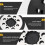 Klett-Schleifpad, 12,7 cm, 8-Loch, 2er-Pack 6