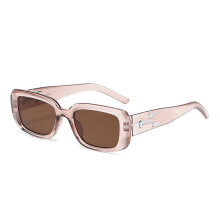 Ochelari de soare pătrați retro Y2K pentru femei, tip kitten eye, 1 pereche