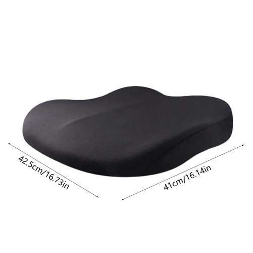 Memory Foam Seat Cushion for Short People Black 2