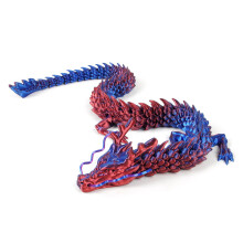 Kinesisk drakefigur Röd Lila 30 cm 1 ST