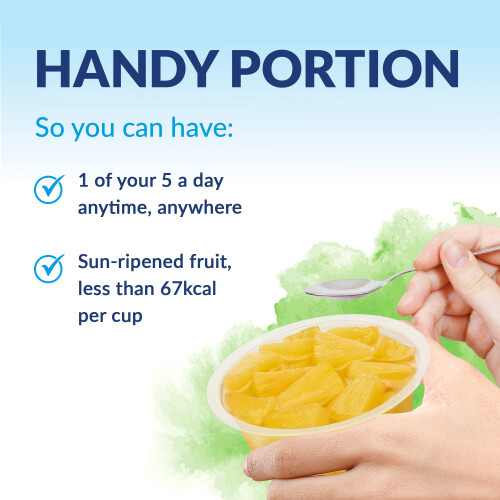 DOLE Pineapple in Juice, 20 Pots, Fruit Pieces in Fruit Juice 2